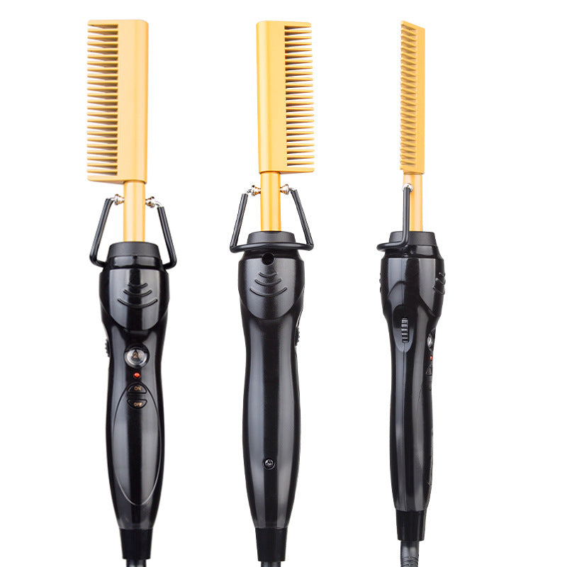 Hot comb outlet straightener